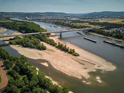 Rhine water levels fall to new low as Germany’s drought hits shipping