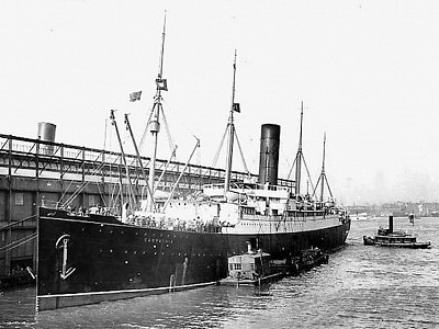  April 18, 1912, the day the RMS Carpathia, with Titanic’s survivors aboard, docked at Pier 54 in New York Harbor.