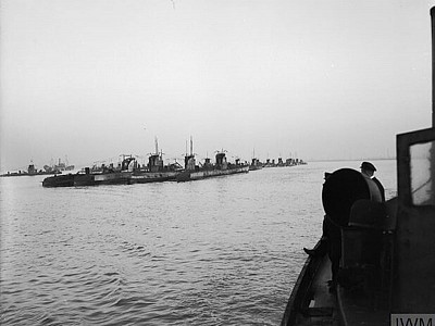 Surrender of German U Boats at end of WW1