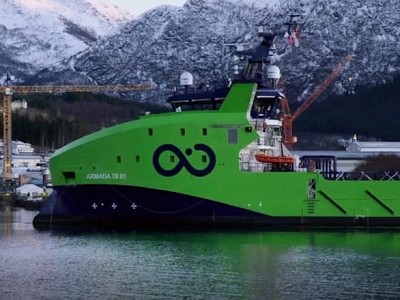 First high-tech ammonia-ready Armada vessel arrives in Europe