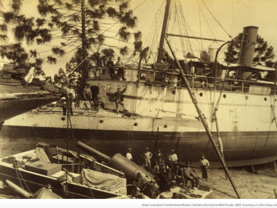1893 - Ships Ashore at City Botanic Gardens