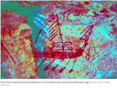 New Study Identifies Mysterious Boats Painted in Australian Cave