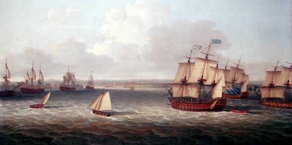 British fleet entering Havana Dominique Serres 1775