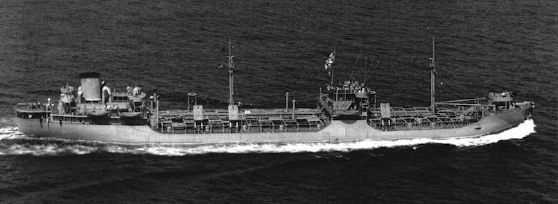 Type T2 SE A1 tanker Hat Creek underway at sea on 16 August 1943