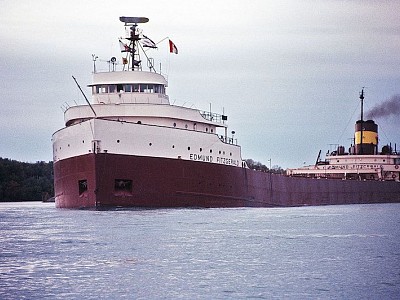 Sinking of S.S. Edmund Fitzgerald on Lake Superior