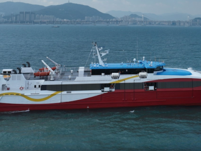 Incat Crowther was selected to design the 72mln passenger ferry Korea Pride 