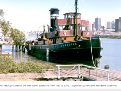 Brisbane River's 98yo tugboat Forceful to be dismantled, recycled as maintenance costs bite