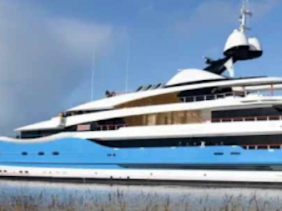 Madame Gu Superyacht: The Striking Blue Masterpiece “Abandoned” by Its Billionaire Owner 