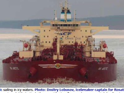 Still plenty of sea-ice as Russia sends two major oil tankers through remotest Arctic waters 