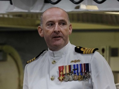 Former captain of Royal Navy’s newest aircraft  carrier sacked ‘for hitting on female sailors’ 